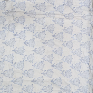 Jaipuri Hand Block Printed 60 X 40 inches size Pure Cotton Baby Quilt Boho print Super Soft Travel Eco-friendly Non Toxic Dyes - Product Image 3