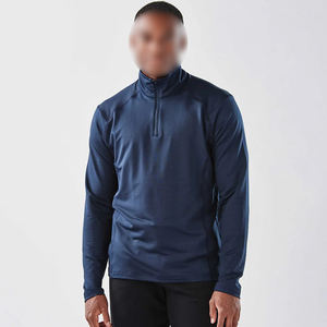 Unisex Quarter Zip Sports <b>Jacket</b> Breathable Long Sleeve <b>Workout</b> Pullover Track <b>Jacket</b> For Men Mid Layer Zip Long Sleeve <b>Jacket</b> - Product Image 1
