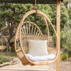 Wholesale patio seating furniture natural rattan bird nest basket chair wicker <b>hammock</b> chairs - Product Image 5