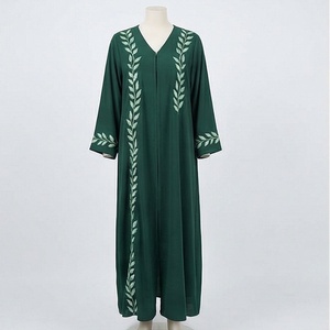 Abaya Niqab de Haute Qualité pour Femmes Musulmanes, Robe Respirante en Tissu Nida à Une Seule Couche, Vêtement Islamique Modeste pour la Prière, Couleur Personnalisée - Product Image 1