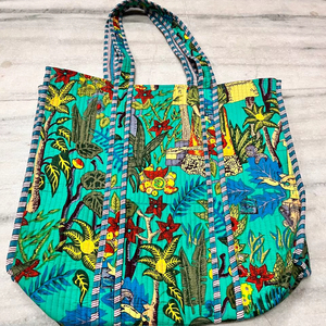 Cotton Block Printed Carry <b>Bag</b> Handcrafted Shopping Travel Office Daily Use Shoulder Handbag Buyers Reusable <b>Fabric</b> Carry <b>Bag</b> - Product Image 1