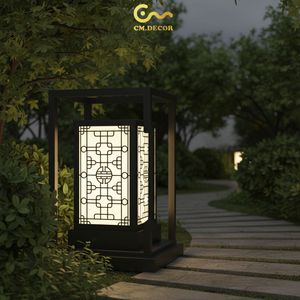 Luces de jardín negras Vietnam CM Decor para exteriores/villa/jardín 3500K (blanco cálido) LED desmontables de acero/inox con luz constante - Product Image 1
