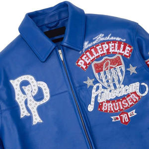 Hot Selling Men's Premium Winter Jacket Genuine Leather Windproof Waterproof Plain Dyed All Sizes Available - Product Image 2