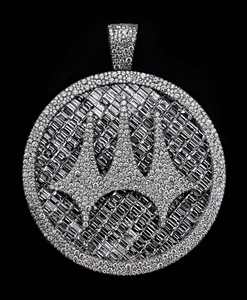 2.5 Inch Solid 925 Silver Round Charm Pendant Custom Moissanite Angel with Money Bag <b>Iced</b> <b>Out</b> Hip-Hop <b>Chain</b> - Product Image 1