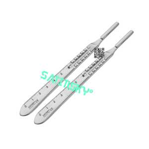 Mango para microbisturí CASPAR 18 CM, instrumentos de microcirugía de acero inoxidable AISI 420, manual, certificado CE, fuente confiable - Product Image 5