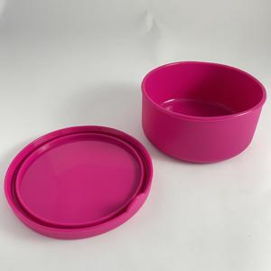 Round Silicone Lunch Box 700 ML Food-Grade Bento Container Microwave & Dishwasher Safe Eco-Friendly for Snacks Meals & On-the-Go - Product Image 1