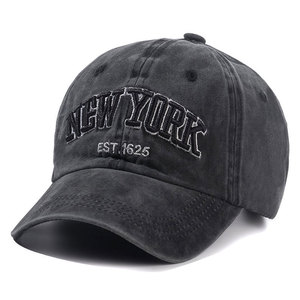 Vintage Fashion <b>Baseball</b> <b>Cap</b> with Waterproof Terry Jersey Fabric Hand Embroidered 3D Logo Washed Letter Style Puff Printing - Product Image 3