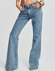 Pantalones Vaqueros Rectos Transpirables para Mujer, Ropa de Exterior a Precio Económico, Hechos Profesionalmente, Nuevos, Elegantes, Casuales, Personalizados, Lavados - Product Image 4