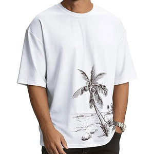 เสื้อยืดผู้ชายลายกราฟิกใส่สบายทุกวัน-ผ้าฝ้ายถัก 100% ลายเรียบ แห้งเร็ว คอกลม แขนสั้น สไตล์ลำลอง - Product Image 1