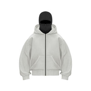 Sudadera con capucha de secado rápido con cambio de color mágico y máscara facial, sudadera con capucha Chrome Hearts Warp para hombre - Product Image 4