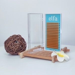 ขนตาปลอมสีน้ำตาลเข้มแบบเส้นต่อเส้น ขนาด 7-15 มม. ความยาวผสม ขนมิ้งค์สีน้ำตาลเข้ม อุปกรณ์ต่อขนตา ผลิตภัณฑ์ต่อขนตาใหม่ - Product Image 3