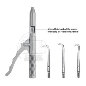 Kit professionnel de retrait de couronnes dentaires en acier inoxydable, instruments dentaires réutilisables, poignée ergonomique, pour le retrait chirurgical de couronnes dentaires - Product Image 4