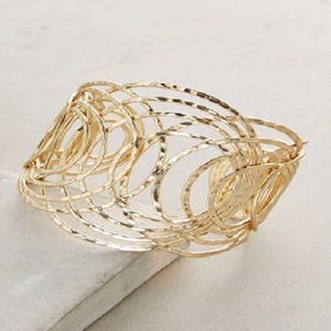 ห่วงโซ่ทองเหลืองสองชั้นเคลือบเงาแบบเรียบง่ายทันสมัยห่วงโซ่เชื่อมหินเพชรทรงผิดปกติของขวัญแฟชั่นที่สมบูรณ์แบบคู่รัก - Product Image 3