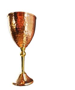 ถ้วยทองเหลืองสลักชุบทองทำด้วยมืออุปกรณ์โลหะจากอินเดีย - Product Image 1