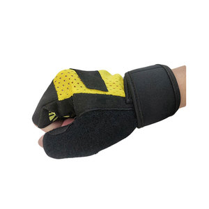 <b>Half</b> Finger Bodybuilding Gloves Weightlifting Gym Workout Gloves with Wrist Support Breathable Anti <b>Slip</b> Grip - Product Image 3