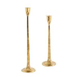 Support de bougie moderne en métal martelé, bougeoir de luxe argenté à facettes, support de bougie conique, bougeoirs sablier minimalistes nordiques - Product Image 4
