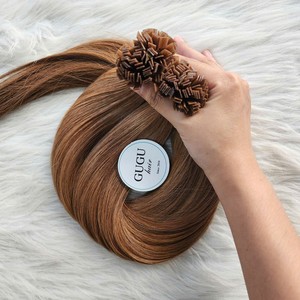 Extensions de cheveux naturels vierges vietnamiens lisses à pointe plate, 100 % cheveux humains, doux, sans nœuds, noirs, double épaisseur, prix d'usine - Product Image 4