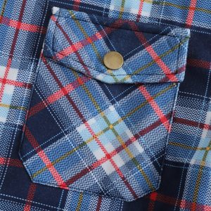 Flannel Cotton Jacket Sherpa Lined Quilted Long Sleeve Plaid Snap Button up Hooded Jacket <b>Shirt</b> - Product Image 6