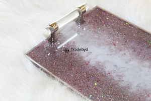 ถาดเรซิ่นทำมือสุดหรู ถาดเสิร์ฟตกแต่งสไตล์โมเดิร์นระดับพรีเมียม สำหรับโต๊ะอาหาร โต๊ะกาแฟ ภายในบ้าน โดย Tradebyd - Product Image 5