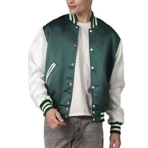 Men's Silk Casual Jacket with Stand Collar Breathable Eco-Friendly Fabric <b>Covered</b> <b>Button</b> Closure Modern Fashion Winter Jacket - Product Image 5