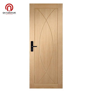 Puerta de Entrada de Madera Maciza con Revestimiento de PVC, Minimalista, Impermeable, Puerta Principal Individual de MDF para Dormitorio, Garantía de 3 Años - Product Image 2