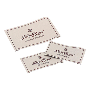 Etiqueta Tejida Ecológica Personalizada para Ropa, Etiqueta Colgante de Algodón de Corte Recto, Etiqueta Impresa para Prendas, Etiquetado Personalizado - Product Image 4