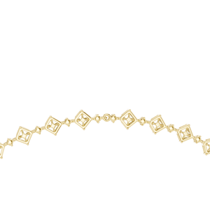 Yellow Gold Multi Shape Lab Grown Diamond <b>Statement</b> <b>Necklace</b> | Emerald, Oval, Asscher & Marquise Luxury Design - Product Image 3