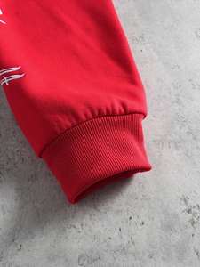 ชุดเซ็ต 2 ชิ้น เสื้อฮู้ดดี้แบบซิปหน้าพิมพ์ลายตัวอักษร น้ำหนักเบา ระบายอากาศได้ดี ตกแต่งด้วยลายปัก พร้อมกางเกงวอร์มเอวผูกเชือก ไซส์พลัสสำหรับทุกเพศ - Product Image 5