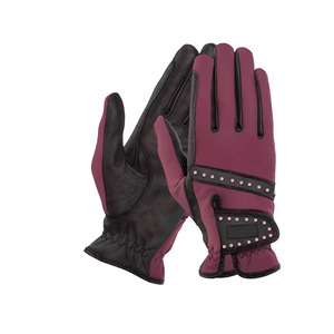 Gants d'équitation en cuir personnalisés, best-seller, imperméables, fermeture magnétique, unisexe, haute qualité, couleur unie - Product Image 2