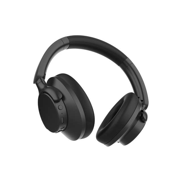 Hybrid ANC Wireless Headset Multiple Connection Options Active Noise Cancelling Over-Ear Headphones with Mic