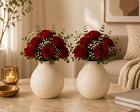 Vase à fleurs en métal couleur crème pour la décoration de la maison, décoration de table, pot plus durable et fiable pour une utilisation durable, disponible à un prix inférieur