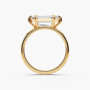 Anillo de Diamantes Cultivados en Laboratorio con Forma Hexagonal Alargada en Oro de 14K - Product Image 2
