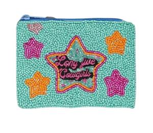 Monedero artesanal de cuentas con diseño de cítricos (limón, naranja, lima), mini cartera con cremallera y perlas para mujer - Product Image 5