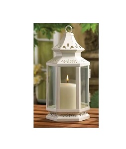 Lanterne en métal artisanale conçue pour les intérieurs de maison et la décoration de jardin avec un accent lumineux artistique - Product Image 1