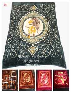 Lanchein Raschel <b>Blanket</b> 100% Polyester Double-layer <b>Thick</b> Winter Warm Floral Printed Pattern Soft Sleeping Four Seasons by hi - Product Image 4