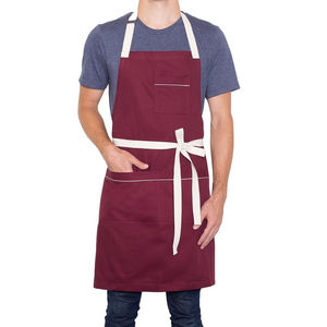 Delantal de Cocina con Logotipo Personalizado, Delantal sin Mangas para Chef, Uniforme de Camarero, Delantales de Algodón para Limpieza, Bar, Cafetería, Hotel - Product Image 4