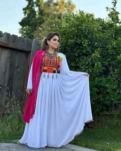 Ethnic Vintage Suit Women Afghani Sets Traditional Kuchi Dress Embroidery And <b>Mirror</b> Work Set For Festive Wear Afghani Dresses - Product Image 2