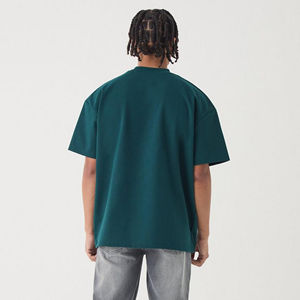 Camisetas Personalizadas para Hombre, 100% Algodón Grueso, con Logotipo Impreso por Transferencia de Calor, Color Sólido, Corte Holgado, Transpirables - Product Image 3