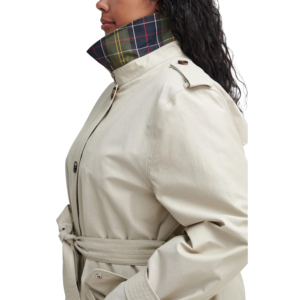 Women's City Rain Trench Coat Long Belted Jacket Breathable Waterproof <b>Raincoat</b> <b>Plus</b> <b>Size</b> Solid Color OverCoat - Product Image 5