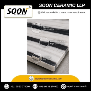 SOON CERAMIC - Losa Grande de Mármol Blanco Pulido Delmate-4, Ecológico, Diseño 3D, Decoración de Pared Moderna para Sala de Estar, Duradero - Product Image 2