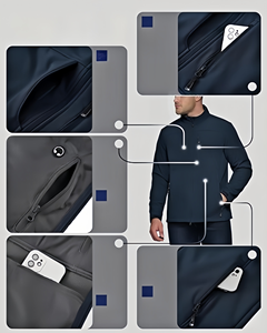 Men's Lightweight Softshell <b>Jacket</b> - <b>Fleece</b> <b>Lined</b> Windproof Waterproof Coat for Outdoor Hiking - Product Image 6