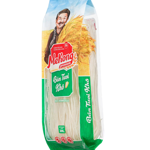 วุ้นเส้นข้าวแห้งพรีเมียม 200 กรัม ปลอดจีเอ็มโอ ปราศจากกลูเตน ไม่มีสารกันบูด ผลิตภัณฑ์เส้นก๋วยเตี๋ยวข้าว รับผลิตแบบ OEM ผู้ผลิตจากเวียดนาม - Product Image 1