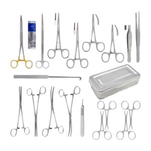 ชุดเครื่องมือผ่าตัดแมว Medic Instruments 22 ชิ้น ชุดเครื่องมือผ่าตัดสัตว์เลี้ยงทำจากสแตนเลส พร้อมกล่องเก็บแบบแมนนวล สำหรับสัตวแพทย์ - Product Image 1