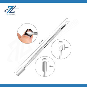 Empujador de Cutículas de Doble Cabeza de Acero Inoxidable, Herramienta Profesional para Manicura y Pedicura, Fabricante de Pakistán - Product Image 3