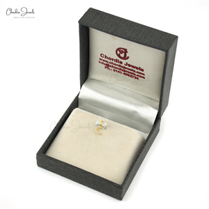 Colgante con Inicial C de Circonita Blanca Natural en Plata de Ley 925, Corte Redondo de 0.9MM, Engaste Pavé, Joyería Minimalista Chapada en Oro para Novia - Product Image 3