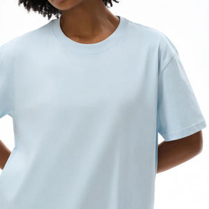 เสื้อยืดคอตตอน 100% แบบเรียบ ออกแบบเองได้ คุณภาพสูง ทรงโอเวอร์ไซส์ สไตล์ลำลอง สำหรับผู้หญิงและผู้ชาย เหมาะสำหรับใส่ไปออกกำลังกายหรือใส่ลำลองทั่วไป - Product Image 5