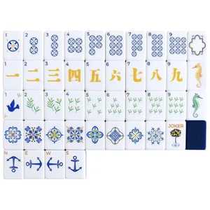 Nouveauté : Ensemble de Mahjong Sirène Personnalisé, Tuiles de Mahjong Océaniques en Résine Façonnées à la Main avec Design Personnalisé, Jeu de Mahjong Original - Product Image 2