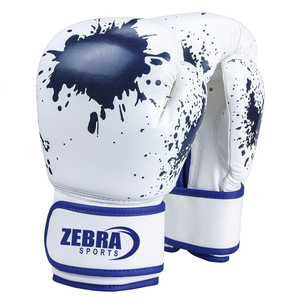 Guantes de Boxeo Estilo Mexicano 6oz 8oz, Guantes de Boxeo Profesionales MMA Negros, Guantes de Cuero PU con Logotipo Personalizado - Product Image 3