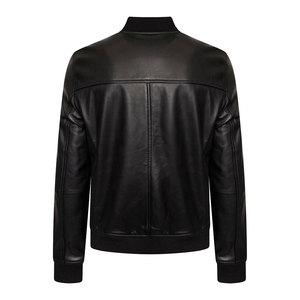Wholesale <b>Genuine</b> <b>Leather</b> <b>Jackets</b> <b>Men</b> Custom <b>Leather</b> <b>Jacket</b> for <b>Men</b> <b>Leather</b> <b>Jacket</b> Custom Logo and Zipper - Product Image 2