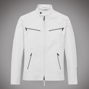 Chaqueta de Cuero Personalizable para Hombre, Chaqueta de Cuero de Color para Hombre, Chaqueta de Cuero de Diseño Nuevo y Moderno para Hombre - Product Image 5